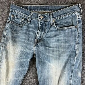 Levi's 511 Jeans Mens 32X32 Blue Denim Cotton Stretch Slim Fit Low Rise Travel